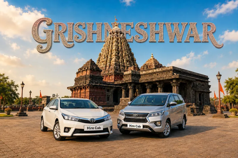 Mumbai to Grishneshwar Jyotirlinga cab at Ellora